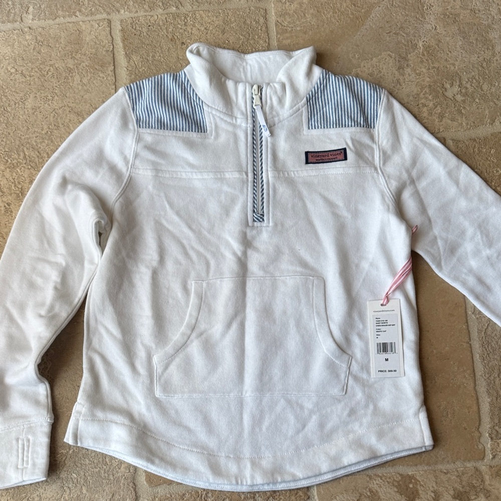 Vineyard Vines White and Blue Kids Hoodie